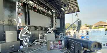 Vista lateral del escenario m�vil CLPRO